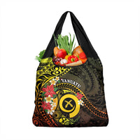 Vanuatu Christmas Grocery Bag Vanuatuan Pig Tusk - Meri Krismas!