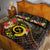 Vanuatu Christmas Quilt Bed Set Vanuatuan Pig Tusk - Meri Krismas!