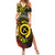 Vanuatu Christmas Summer Maxi Dress Vanuatuan Pig Tusk - Meri Krismas!