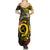 Vanuatu Christmas Summer Maxi Dress Vanuatuan Pig Tusk - Meri Krismas!