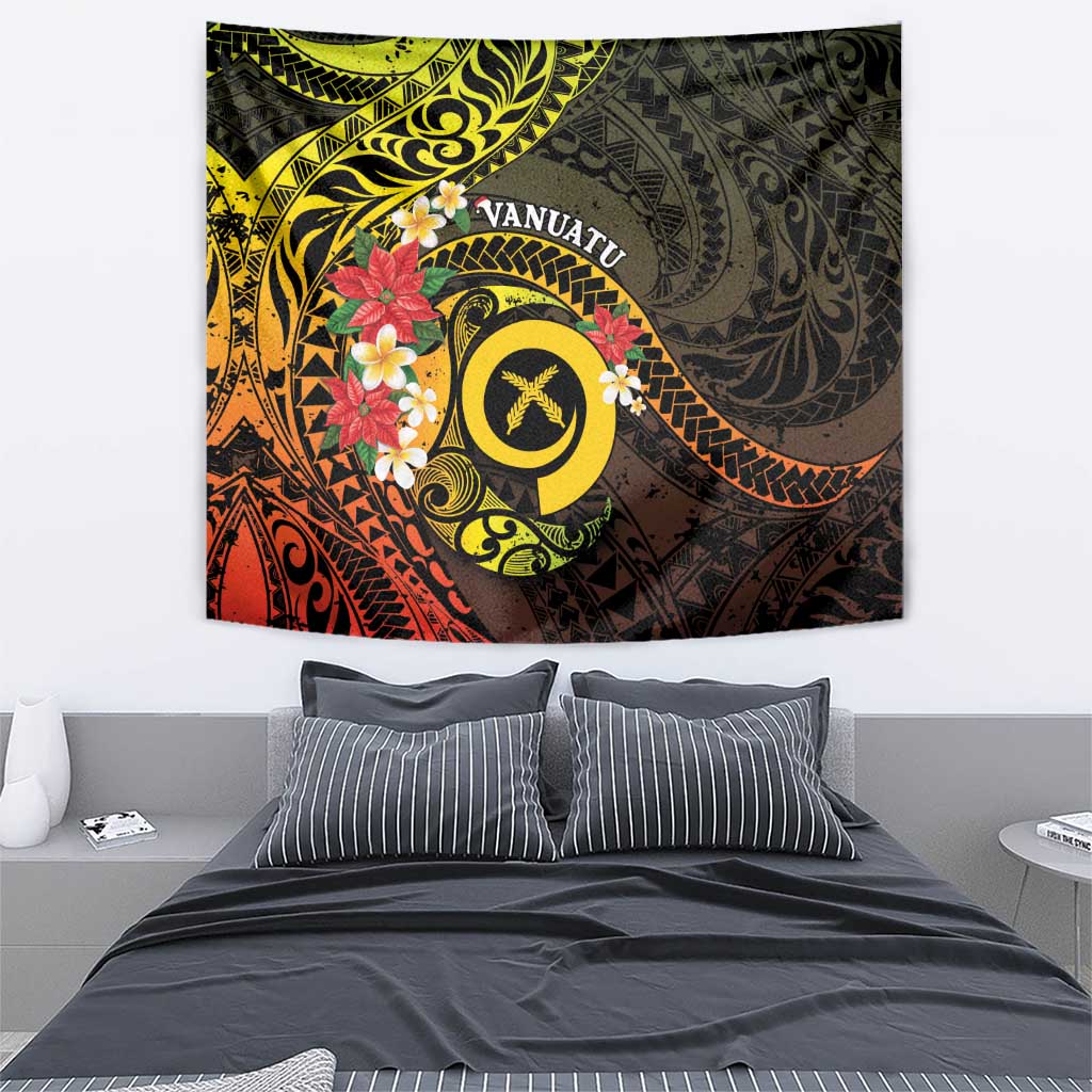 Vanuatu Christmas Tapestry Vanuatuan Pig Tusk - Meri Krismas!