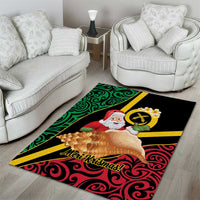 Vanuatu Christmas Area Rug Vanuatuan Conch Shell - Meri Krismas!