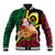 Vanuatu Christmas Baseball Jacket Vanuatuan Conch Shell - Meri Krismas!