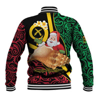 Vanuatu Christmas Baseball Jacket Vanuatuan Conch Shell - Meri Krismas!