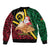 Vanuatu Christmas Bomber Jacket Vanuatuan Conch Shell - Meri Krismas!