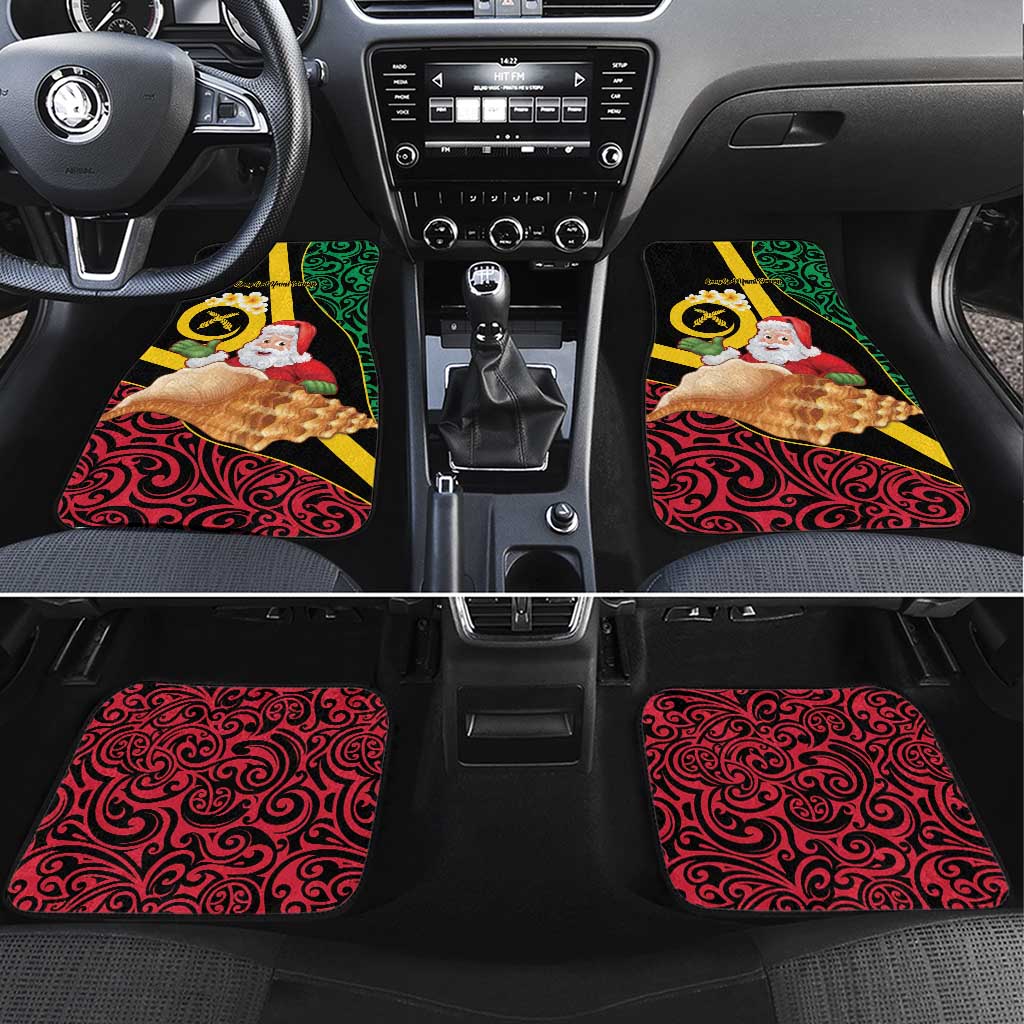 Vanuatu Christmas Car Mats Vanuatuan Conch Shell - Meri Krismas!