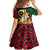 Vanuatu Christmas Family Matching Long Sleeve Bodycon Dress and Hawaiian Shirt Vanuatuan Conch Shell - Meri Krismas!