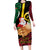 Vanuatu Christmas Family Matching Long Sleeve Bodycon Dress and Hawaiian Shirt Vanuatuan Conch Shell - Meri Krismas!