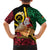 Vanuatu Christmas Family Matching Short Sleeve Bodycon Dress and Hawaiian Shirt Vanuatuan Conch Shell - Meri Krismas!