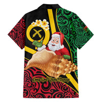 Vanuatu Christmas Family Matching Short Sleeve Bodycon Dress and Hawaiian Shirt Vanuatuan Conch Shell - Meri Krismas! LT14 - Polynesian Pride