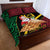 Vanuatu Christmas Quilt Bed Set Vanuatuan Conch Shell - Meri Krismas!