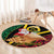 Vanuatu Christmas Round Carpet Vanuatuan Conch Shell - Meri Krismas!