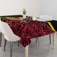 Vanuatu Christmas Tablecloth Vanuatuan Conch Shell - Meri Krismas!