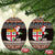 Fiji Christmas Ceramic Ornament Fijian Masi Marau na Kerisimasi! - Brown