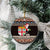 Fiji Christmas Ceramic Ornament Fijian Masi Marau na Kerisimasi! - Brown