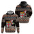 Fiji Christmas Hoodie Fijian Masi Marau na Kerisimasi! - Brown