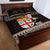 Fiji Christmas Quilt Bed Set Fijian Masi Marau na Kerisimasi! - Brown