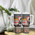 Fiji Christmas Tumbler With Handle Fijian Masi Marau na Kerisimasi! - Brown