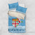 Fiji Christmas Bedding Set Fijian Masi Marau na Kerisimasi! - Blue