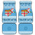 Fiji Christmas Car Mats Fijian Masi Marau na Kerisimasi! - Blue