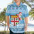 Fiji Christmas Hawaiian Shirt Fijian Masi Marau na Kerisimasi! - Blue