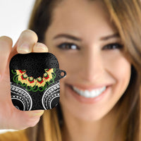 Black Tonga Ngatu Kahoa Lei AirPods Case LT14 - Polynesian Pride