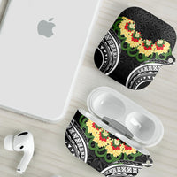 Black Tonga Ngatu Kahoa Lei AirPods Case LT14 - Polynesian Pride