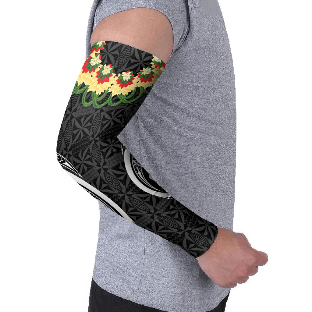 Black Tonga Ngatu Kahoa Lei Arm Sleeves LT14 - Polynesian Pride