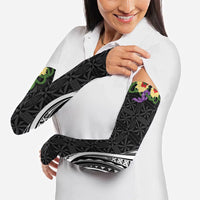 Black Tonga Ngatu Kahoa Lei Arm Sleeves LT14 - Polynesian Pride