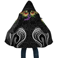 Black Tonga Ngatu Kahoa Lei Cloak LT14 Unisex Black - Polynesian Pride