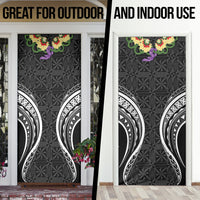 Black Tonga Ngatu Kahoa Lei Door Cover LT14 - Polynesian Pride
