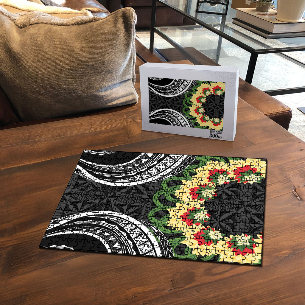 Black Tonga Ngatu Kahoa Lei Puzzle LT14 - Polynesian Pride