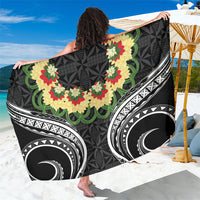 Black Tonga Ngatu Kahoa Lei Sarong LT14 One Size 44 x 66 inches Black - Polynesian Pride