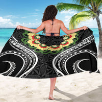 Black Tonga Ngatu Kahoa Lei Sarong LT14 - Polynesian Pride