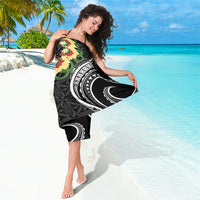 Black Tonga Ngatu Kahoa Lei Sarong LT14 - Polynesian Pride