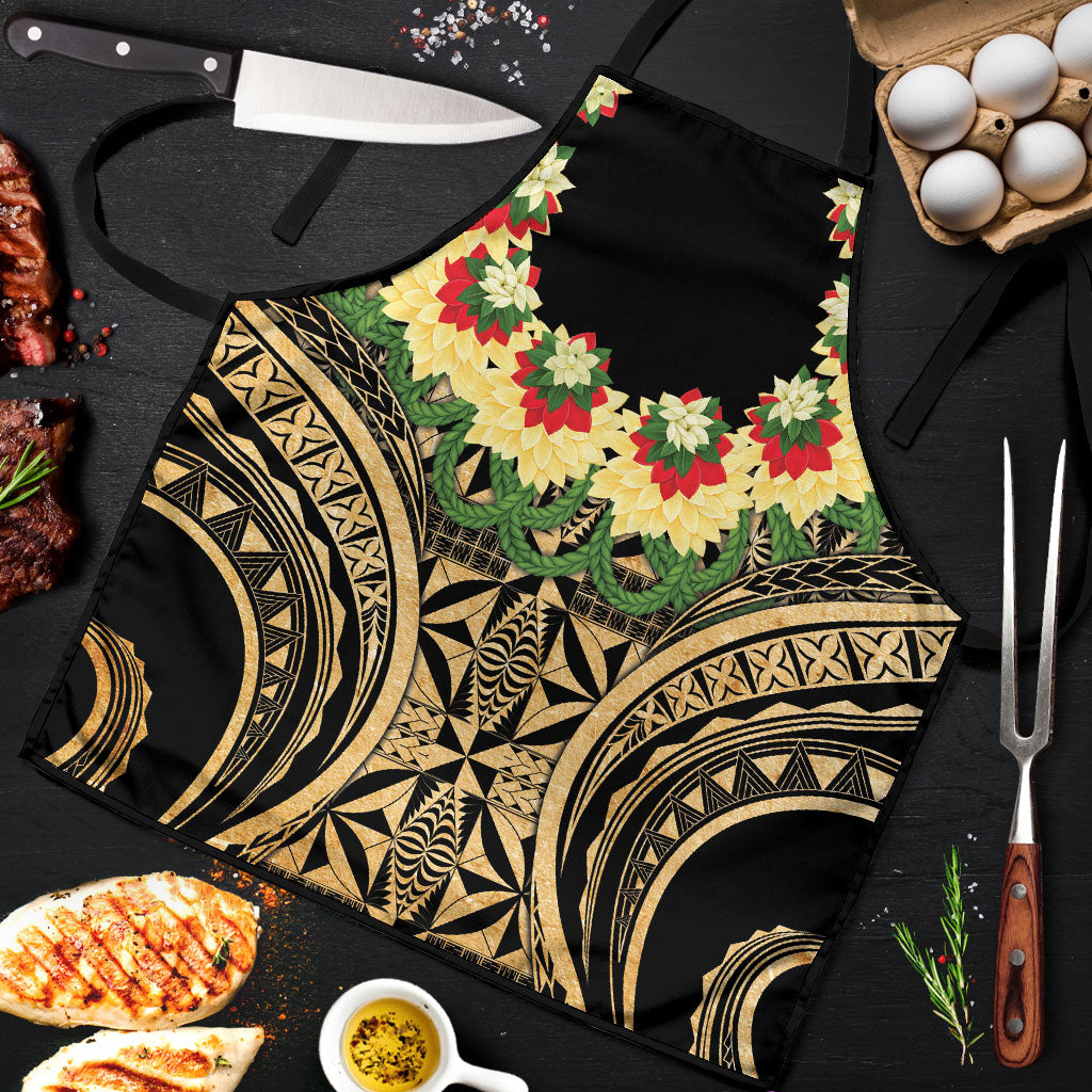 Grunge Gold Tonga Ngatu Kahoa Lei Apron LT14 Gold - Polynesian Pride