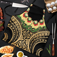 Grunge Gold Tonga Ngatu Kahoa Lei Apron LT14 Gold - Polynesian Pride