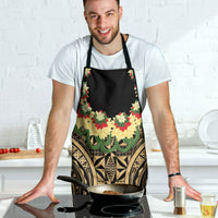Grunge Gold Tonga Ngatu Kahoa Lei Apron LT14 - Polynesian Pride