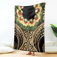 Grunge Gold Tonga Ngatu Kahoa Lei Blanket LT14 - Polynesian Pride
