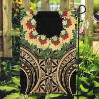 Grunge Gold Tonga Ngatu Kahoa Lei Garden Flag LT14 Garden Flag Gold - Polynesian Pride