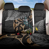 Aotearoa Kowhai Tui Bird Back Car Seat Cover Maori Ngaru With Silver Fern