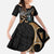 Aotearoa Kowhai Tui Bird Family Matching Short Sleeve Bodycon Dress and Hawaiian Shirt Maori Ngaru With Silver Fern