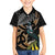 Aotearoa Kowhai Tui Bird Family Matching Short Sleeve Bodycon Dress and Hawaiian Shirt Maori Ngaru With Silver Fern