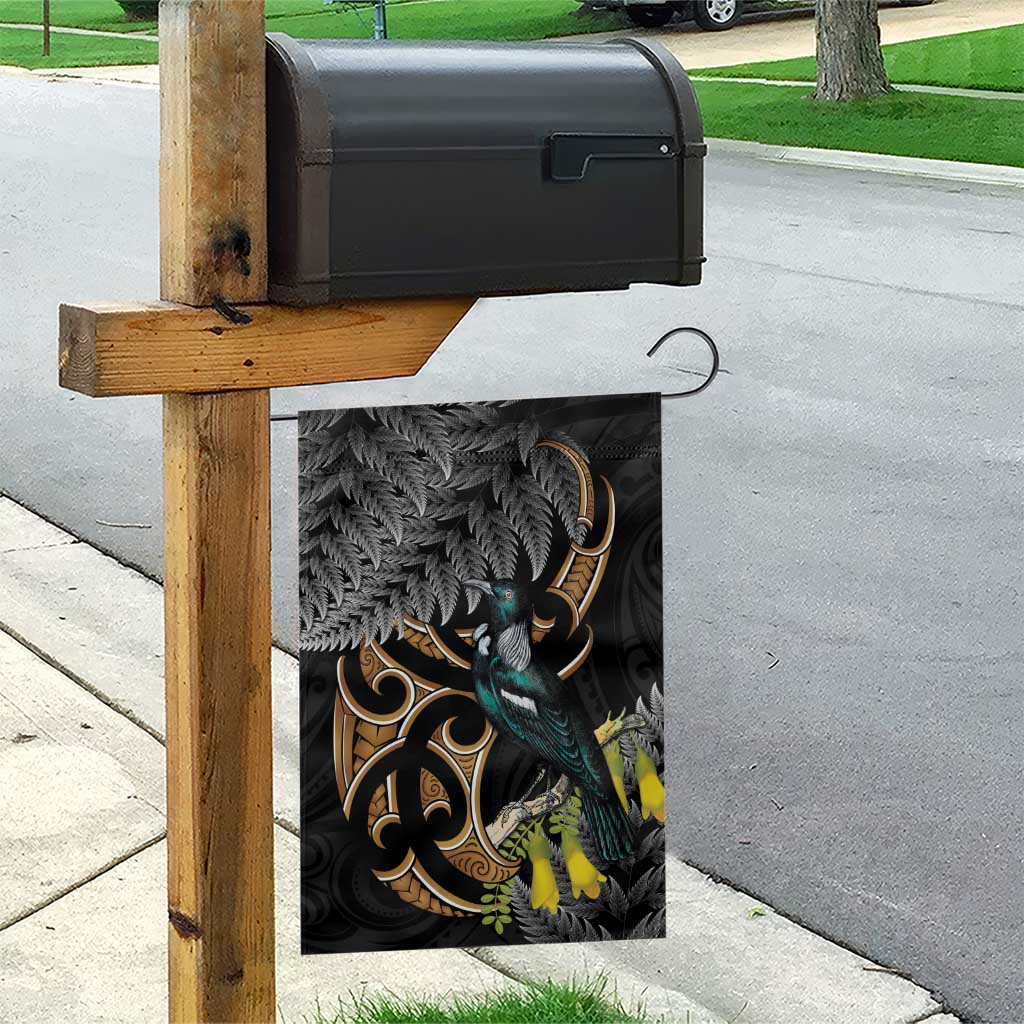 Aotearoa Kowhai Tui Bird Garden Flag Maori Ngaru With Silver Fern