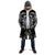Black Ngaru Taniko With Aotearoa Maori Tattoo Cloak - Polynesian Pride