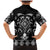 Black Ngaru Taniko With Aotearoa Maori Tattoo Family Matching Mermaid Dress and Hawaiian Shirt