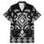 Black Ngaru Taniko With Aotearoa Maori Tattoo Family Matching Mermaid Dress and Hawaiian Shirt