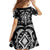 Black Ngaru Taniko With Aotearoa Maori Tattoo Family Matching Summer Maxi Dress and Hawaiian Shirt