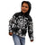Black Ngaru Taniko With Aotearoa Maori Tattoo Kid Hoodie