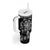 Black Ngaru Taniko With Aotearoa Maori Tattoo Tumbler With Handle